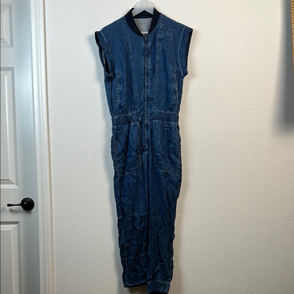 Stylish Blue Denim Jumpsuit